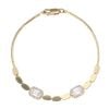 9ct Yellow Gold Cubic Zirconia Bracelet 7"