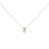 18ct Yellow Gold 0.33ct Brilliant Cut Diamond Solitaire Pendant and Chain 18"