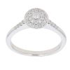 9ct White Gold 0.29ct Brilliant Cut Diamond Cluster Ring