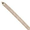 9ct Yellow Gold Cubic Zirconia Watch Style Strap Bracelet 8"