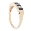 9ct Yellow Gold Cubic Zirconia and Sapphire Eternity Ring