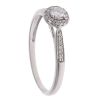 9ct White Gold 0.30ct Brilliant Cut Diamond Cluster Ring