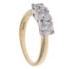 18ct Yellow Gold 1.00ct Brilliant Cut Diamond Trilogy Ring