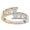 14ct Yellow and White Gold 1.20ct Brilliant cut Diamond Fancy Ring