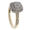 9ct Yellow Gold 0.51ct Brilliant Cut Diamond Cluster Ring