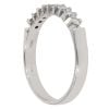 18ct White Gold 0.30ct Brilliant Cut Diamond Half Eternity Ring