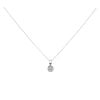 18ct White Gold 0.45ct Brilliant Cut Diamond Pendant And Chain 18"