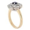 18ct Yellow Gold 1.20ct Diamond And Sapphire Cluster Ring