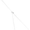 9ct White Gold 0.20ct Diamond Cluster Pendant and Chain 16"