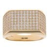 14ct Yellow Gold Cubic Zirconia Signet Ring