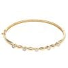 18ct Yellow Gold 0.65ct Diamond Hinged Bangle