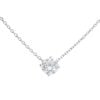 18ct White Gold 0.75ct Diamond Pendant and Chain 16"