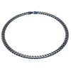 Stainless Steel With Matte Blue IP Plating Curb Chain