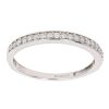 9ct White Gold 0.21ct Brilliant Cut Diamond Half Eternity Ring