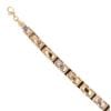 14ct Yellow and White Gold Greek Key Bracelet 8"