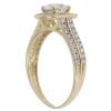 9ct Yellow Gold Cubic Zirconia Cluster Ring