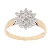 18ct Yellow Gold 0.33ct Brilliant Cut Diamond Cluster Ring