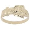 9ct Yellow Gold Patterned Buckle Ring