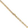 18ct Yellow and White Gold Patterned and Plain Fancy Chain 18"