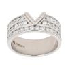 Platinum White Gold 1.35ct Diamond Wishbone Ring