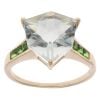 9ct Yellow Gold Prasiolite And Diopside Dress Ring