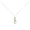 9ct Yellow Gold Rennie Mac Pendant and Belcher Chain 18"
