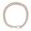 9ct Rose Gold Graduating Albert Bracelet 8.5"