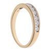 18ct Yellow Gold 0.50ct Brilliant Cut Diamond Half Eternity Ring