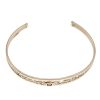 9ct Yellow Gold Garnet Swirls Torque Bangle