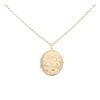 9ct Yellow Gold Locket Pendant And Chain 18"