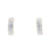 9ct Yellow Gold Crystal Half Hoop Earrings