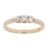 9ct Yellow Gold 0.48ct Diamond Trilogy Ring by Anya Belle