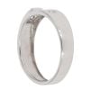 18ct White Gold Cubic Zirconia Buckle Style Ring