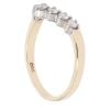 9ct Yellow Gold 0.33ct Diamond Wishbone Ring