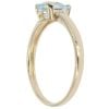 9ct Yellow Gold Aquamarine Solitaire Ring