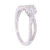 Platinum 0.50ct Diamond Cluster Ring