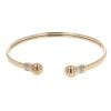 9ct Yellow Gold 0.05ct Diamond Torque Bangle
