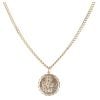 9ct Yellow Gold St Christopher Pendant And Chain 24"