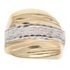 14ct Yellow And White Gold Greek Key Fancy Ring