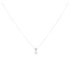 18ct White Gold 0.50ct Diamond Solitaire Pendant and Chain 18"