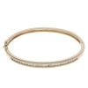 9ct Yellow Gold 1.00ct Brilliant Cut Diamond Hinged Bangle