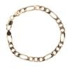 9ct Yellow Gold Figaro Bracelet 8.5"