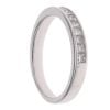 Platinum 0.30ct Princess Cut Diamond Half Eternity Ring