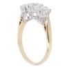 9ct Yellow Gold Cubic Zirconia Three Stone Ring