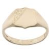 9ct Yellow Gold Shield Signet Ring