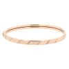 9ct Yellow Gold Line Patterned Hinged Bangle