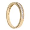 18ct Yellow Gold 0.25ct Brilliant And Baguette Cut Diamond Half Eternity Ring