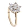 9ct Yellow Gold Cubic Zirconia Cluster Ring