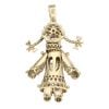 9ct Yellow Gold Multi-Gemstone Ragdoll Pendant