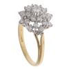 18ct Yellow Gold 1.00ct Brilliant Cut Diamond Cluster Ring
